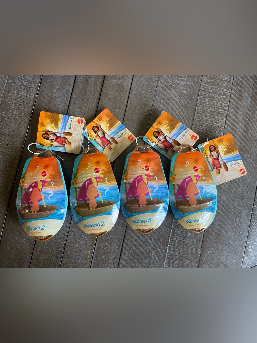 Mattel Moana 2 Wayfinder Wonders Figure Set - Blue Orange Pink